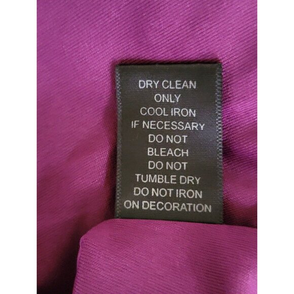 Beaded Sequin Dress Black Label Purple Small - Picture 5 of 9